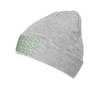 FBGHHTY Divertido gorro de punto cálido con estampado de zoológico de canguro para hombres y mujeres, gorro suave de invierno acogedor, uso diario, regalo de temporada, gris, Talla única