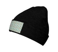 FBGHHTY Divertido gorro de punto cálido con estampado de zoológico de canguro para hombres y mujeres, gorro suave de invierno acogedor, uso diario, regalo de temporada, Negro, Talla única