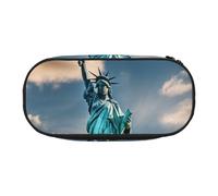 FBGHHTY Estatua de la Libertad en Nueva York - Estuche versátil de gran capacidad para lápices, escuela, estudiantes, adolescentes, viajeros, uso diario