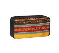 Fbghhty Estuche organizador de papelería ligero con estampado de nativos americanos de gran capacidad, para oficina, uso diario