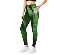 FBGHHTY Fresh Banana Leaves Print - Pantalones de yoga para mujer, holgados, elásticos, atléticos, transpirables, para entrenamiento, fitness, casual, Negro, XXL
