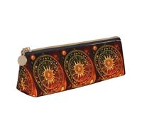 FBGHHTY Gears Clock - Estuche para lápices de gran capacidad, diseño de centurio de bronce, bolsa triangular para uso diario, escuela, universidad