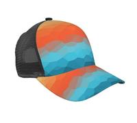FBGHHTY Gorra deportiva ligera con diseño de color degradado, para actividades al aire libre, uso diario, color negro