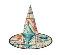 FBGHHTY Gorro festivo con estampado de química para adultos, celebraciones, carnaval, fiesta, disfraz de cosplay