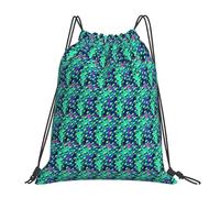 FBGHHTY Green Alien Print - Mochila ligera y plegable con cordón, bolsa de gimnasio, viajes, yoga, actividades al aire libre