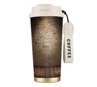 FBGHHTY Lights Hit The Brick - Taza de café de acero inoxidable con impresión de pared, taza de viaje, hogar, oficina, camping, al aire libre, contenedor de bebidas