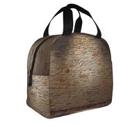 FBGHHTY Lights hit The Brick Wall Print - Bolsa de almuerzo aislada para comidas, bebidas, niños, adolescentes, estudiantes, viajes, escuela