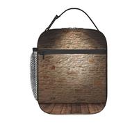 FBGHHTY Lights Hit The Brick Wall Print - Bolsa portátil para el almuerzo, versátil para todas las estaciones, para picnic, trabajo, escuela