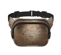 FBGHHTY Lights hit the brick wall print workout Accessory Square Double Layer Waist Bag Trendy Travel for Men and Women