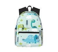 FBGHHTY Mochila informal ligera con estampado de dinosaurios, bolsa de hombro doble para viajes, senderismo, trabajo, desplazamientos