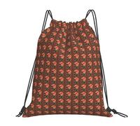 FBGHHTY Mochila ligera y plegable con cordón ajustable con estampado de rosas naranjas y rosas, bolsa de gimnasio, viajes, yoga, actividades al aire libre