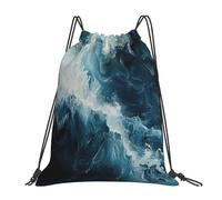 FBGHHTY Mochila ligera y plegable con cordón, con estampado de Within The Tides, bolsa de gimnasio, viajes, yoga, actividades al aire libre
