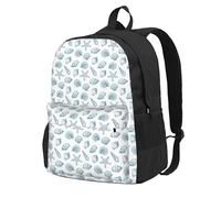 FBGHHTY Mochila para adultos con estampado de concha de estrella de mar, resistente al agua, ligera, para senderismo, viajeros al aire libre, escapadas de fin de semana