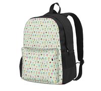 FBGHHTY Mochila para adultos con estampado de conos de helado, resistente al agua, ligera, para senderismo, viajes, escapadas de fin de semana al aire libre