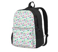 FBGHHTY Mochila para adultos con estampado de frutas y helados de flamencos, resistente al agua, ligera, para senderismo, viajes, escapadas de fin de semana al aire libre