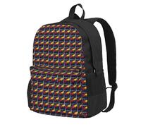 FBGHHTY Mochila para adultos con estampado de la bandera de Venezuela, resistente al agua, ligera, para senderismo, viajeros al aire libre, escapadas de fin de semana