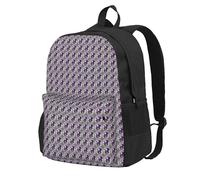 FBGHHTY Mochila para adultos con estampado de rosas moradas y calaveras, resistente al agua, ligera, para senderismo, viajes al aire libre, escapadas de fin de semana
