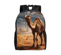 FBGHHTY Mochila unisex de doble hombro con estampado de arena del desierto, bolsa de viaje, negocios, fin de semana, camping