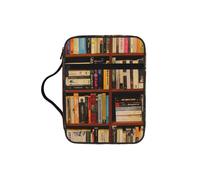 FBGHHTY Neat Librero impreso suave bolsa de almacenamiento de la Biblia, soporte impermeable para adoración, viajes devocionales
