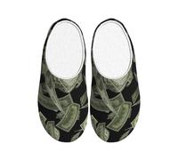 FBGHHTY Pantuflas de casa con estampado de signo de dólar para hombres y mujeres, versátiles y elegantes, suela de TPR para interiores y exteriores