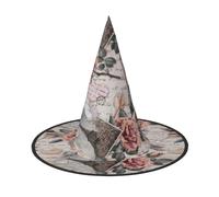 FBGHHTY Sombrero de fiesta con diseño de la Torre Eiffel de París con diseño de flores para adultos, celebraciones, carnaval, fiesta, disfraz de cosplay
