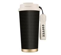 FBGHHTY Taza de café de acero inoxidable con estampado de leopardo, taza de viaje, hogar, oficina, camping, contenedor de bebidas