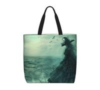 FBGHHTY The Sea Witch - Bolsa ligera y cómoda, reutilizable, ecológica, para viajes, playa, trabajo