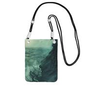 FBGHHTY The Sea Witch - Bolso cruzado para teléfono con estampado elegante inspirado en brujas, correr, senderismo, ciclismo, festivales, uso diario, Black, Talla única