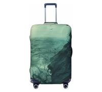 Fbghhty The Sea Witch - Funda universal para maleta de viaje, elástica, lavable, con estampado inspirado en la bruja del mar, Black, XL