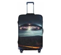Fbghhty UFO at Night - Funda universal para maleta de viaje, elástica, lavable, protector de equipaje, Black, M