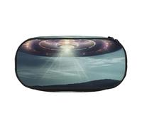 FBGHHTY UFO at Night Print - Estuche versátil de gran capacidad para lápices, escuela, estudiantes, adolescentes, viajeros, uso diario