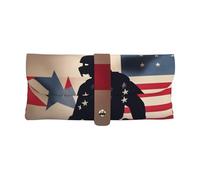 FBGHHTY US Military Soldiers Patriotic Memorial Day - Funda para gafas de sol con diseño de soldados militares, bolsa suave para gafas de sol con correa, tamaño universal para mujeres y hombres