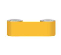 FBHappiness Cenefas De Papel Pintado para Cocinas Autoadhesivo Habitación De Los Niños Amarillo Mate Extraíble Cintura Etiqueta De La Pared Zócalo Impermeable Cenefa Decorativa De PVC 15 Cm X 500 Cm