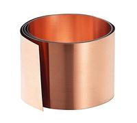 FBHappiness Placa De Cobre, Rollo De Lámina De Chapa De Metal De Pureza De Placa De Hoja De Cobre De Metal De Lámina De Cobre, Ancho 300 Mm/Longitud 1000 Mm/Espesor 1 Mm