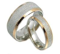 FBHDKJNFG Anillo de bodas, anillo de compromiso, anillo de c Anillos de titanio for aniversario de boda, paquete de 2, multicolor, varios tamaños