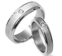 FBHDKJNFG Anillo de bodas, anillo de compromiso, anillo de c Juego de 2 anillos de boda de titanio for él y for ella, multicolor, varios tamaños