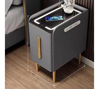 FBHDKJNFG for Bedroom Stylish End Side Table with Lights Premium Nightstand(A,LEFT-50 * 40 * 48CM)