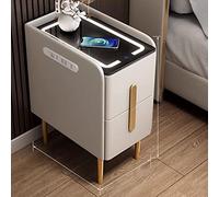 FBHDKJNFG for Bedroom Stylish End Side Table with Lights Premium Nightstand(D,LEFT-40 * 40 * 48CM)