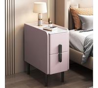 FBHDKJNFG for Bedroom Stylish End Side Table with Lights Premium Nightstand(Roze,35x40x50cm)