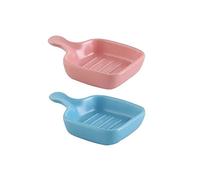 FBHDKJNFG Keramik-Soßenschälchen Ceramic Dip Bowls Set with Handle For Soy Sauce Vinegar Seasoning Ketchup In Multicolor(F)