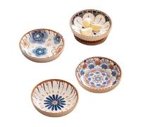 FBHDKJNFG Keramik-Soßenschälchen Ceramic Dish For Vinegar Soy Sauce Seasoning Snack Hot Pot Multicolor(Light Grey)