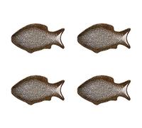 FBHDKJNFG Keramik-Soßenschälchen Ceramic Fish Sauce Dish For Soy Vinegar Seasoning Condiment Ketchup Dip Multicolor 4 Pcs(B)