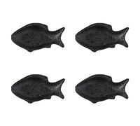 FBHDKJNFG Keramik-Soßenschälchen Ceramic Fish Sauce Dish For Soy Vinegar Seasoning Condiment Ketchup Dip Multicolor 4 Pcs(E)