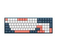 FBHDKJNFG Teclado mecánico inalámbrico Bluetooth Modo Dual Coral Sea Cherry Axis