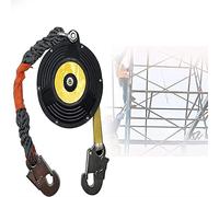 FBHFSUIEF arnés de escalada, Dispositivo anticaídas retráctil for trabajos aéreos, cable de amarre que absorbe los golpes, protege mejor la seguridad personal(5M)