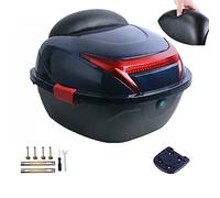 FBHFSUIEF Baúl for Casco de Motocicleta Gran Capacidad con Respaldo Extra Grande y cómodo, Caja Almacenamiento Universal for Equipaje Viaje(Blue)