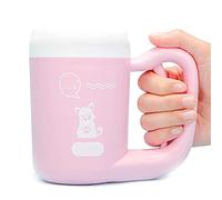 FBHFSUIEF Cepillo for Lavar Patas de Perro, semiautomático, Giratorio 360°, Silicona Suave(Pink,M)