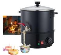 FBHFSUIEF Fundidor de cera for velas, crisol eléctrico con capacidad 6/8/10 l y boquilla núcleo calefactor(8L)