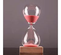 FBHFSUIEF Reloj de Arena Madera 10/30/60 Minutos, Moderno(Roze,30 Minutes(20 * 8cm))