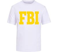 FBI Federal Bureau of Investigation Men's T-Shirt Unisex tee White White